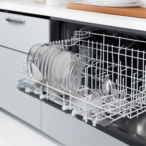 Spotless dishwasher interior after troubleshooting and cleaning