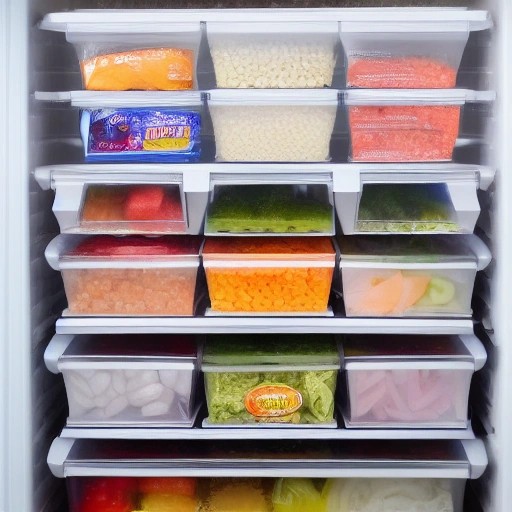 Organized and frost-free freezer interior