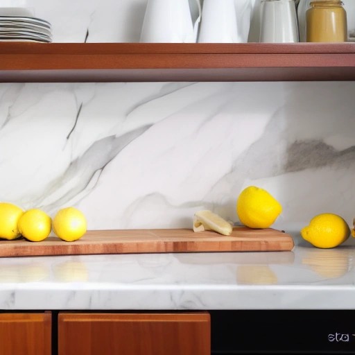 Clean and organized kitchen countertop after a quick tidy