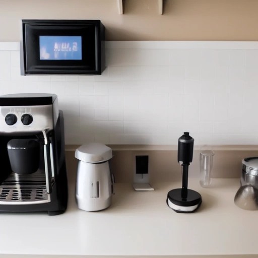 Countertop kitchen appliances unplugged for safety and troubleshooting.