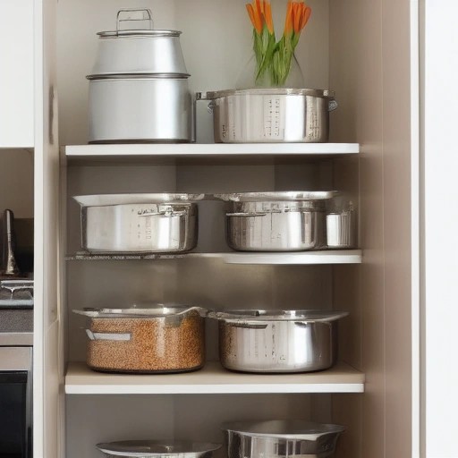 Nesting pots with detachable handles designed for ultra-compact storage.