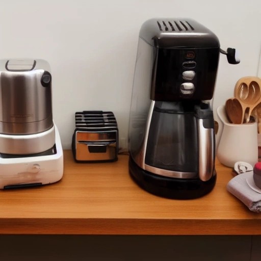 Unplugged small kitchen appliances prepared for inspection