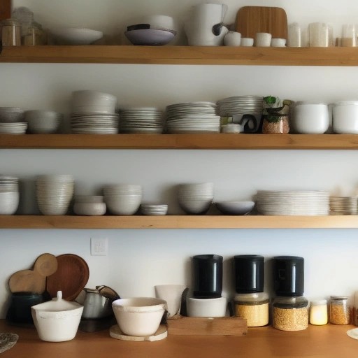 A busy kitchen countertop filled with chronic clutter