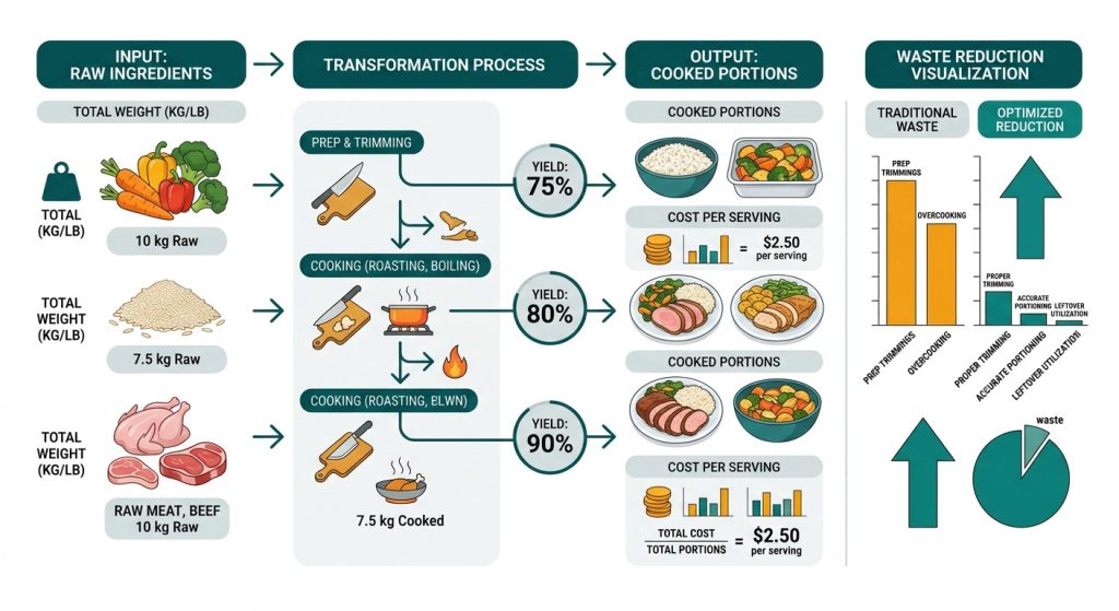 Food Yield & Waste Profit Analyzer