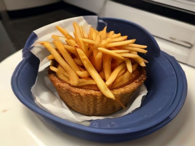 Demonstrating bake versus air fry settings on different foods