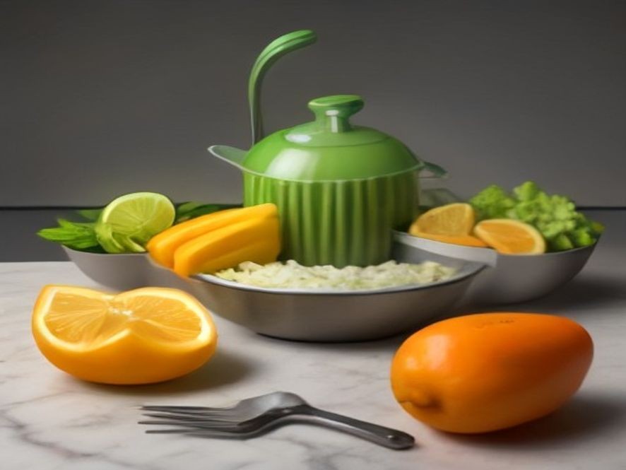 Fast prep tools including mandoline slicer and vegetable chopper.