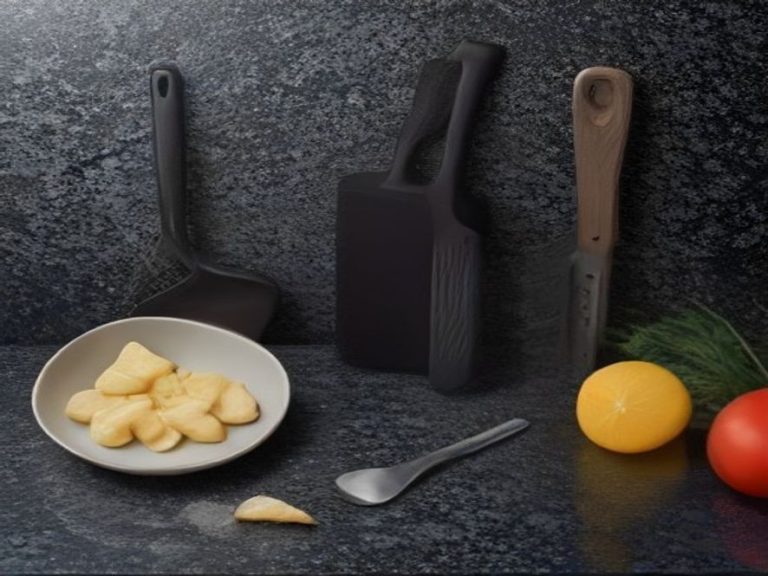High quality chef-recommended cooking tools displayed on a granite island.