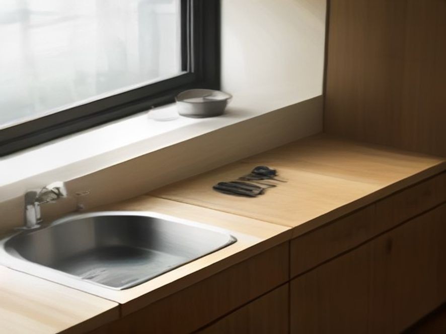 Decluttering unnecessary kitchen gadgets on a clean marble countertop.