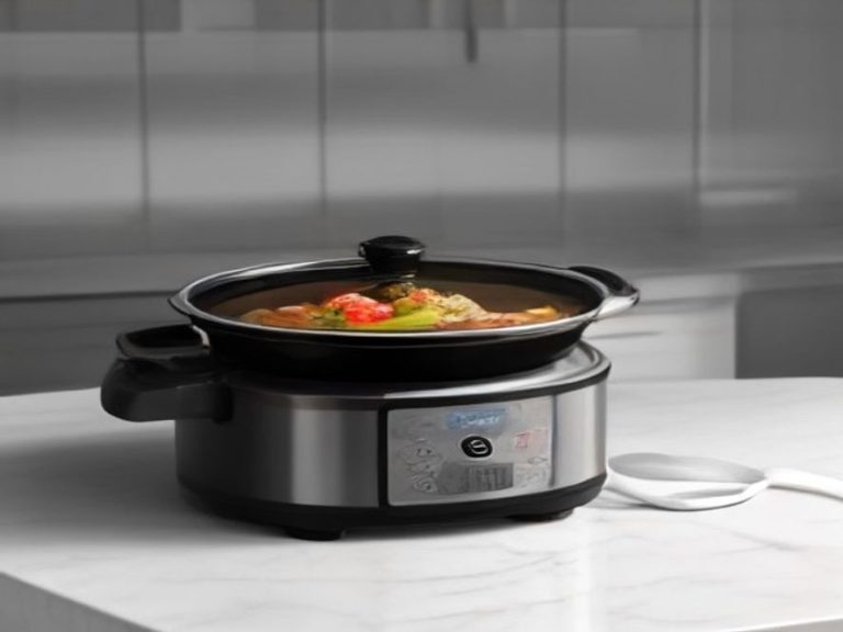 High-capacity slow cooker and griddle designed for family meal prep.