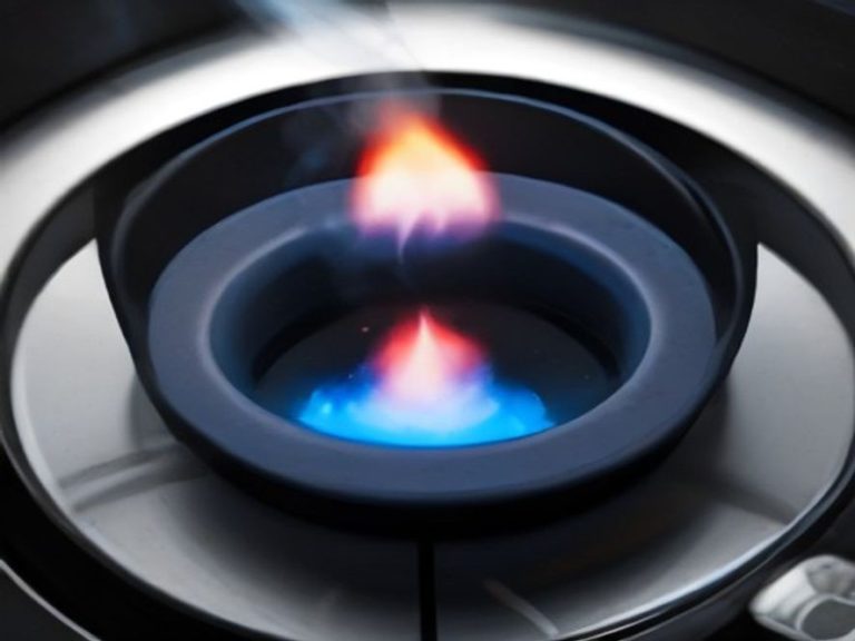 Cleaning and adjusting gas stove burners for clean blue flames.