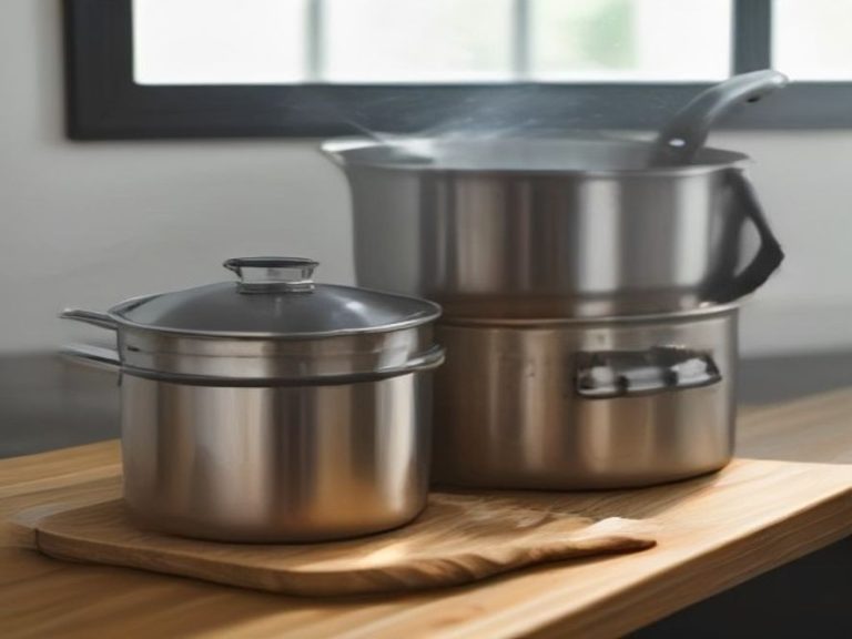 Budget friendly kitchen tools arranged neatly on a wooden countertop.