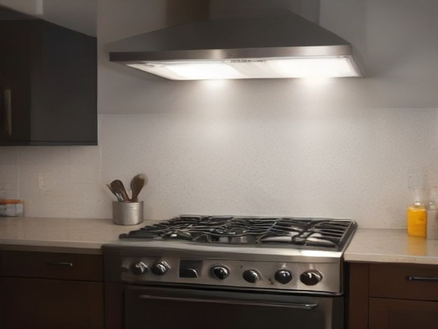 Clean gas cooktop with cast iron grates