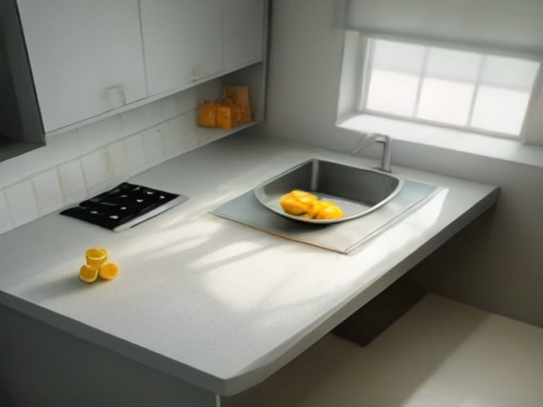 Fresh deodorizing ingredients next to clean kitchen appliances