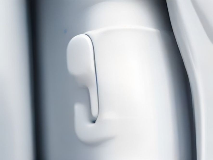 Clean white refrigerator door gasket seal