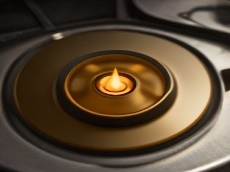 Clean gas stove burner head with clear ports