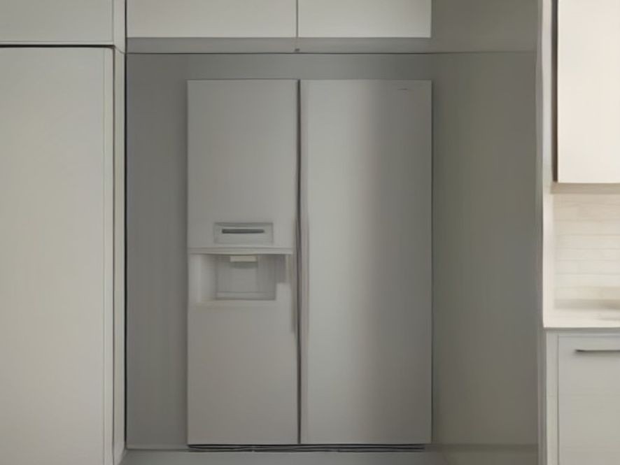 Pristine dust-free back panel and vents of a refrigerator