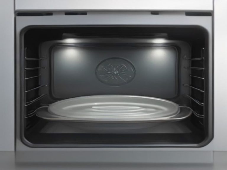 Clear inner glass pane on an open oven door