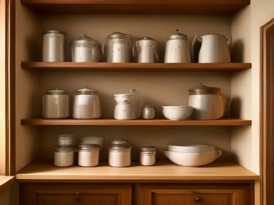 Smart storage solutions for maximizing kitchen cabinet space.