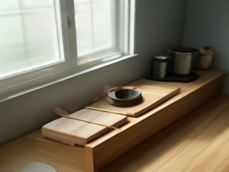 A minimalist kitchen counter freed from unnecessary gadget clutter.