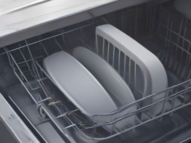 A restored dishwasher interior with clean stainless steel filter.