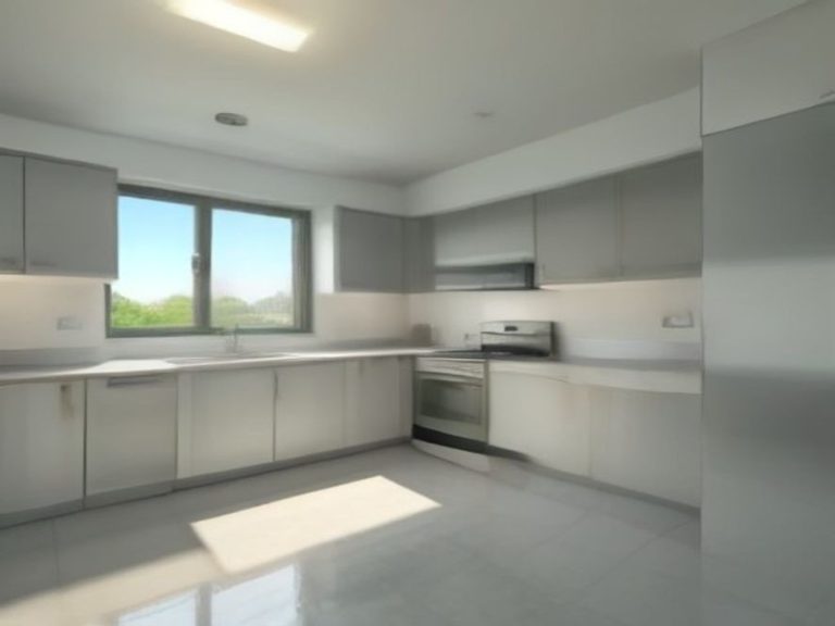 A fully revived kitchen boasting spotless surfaces after a deep restoration process.