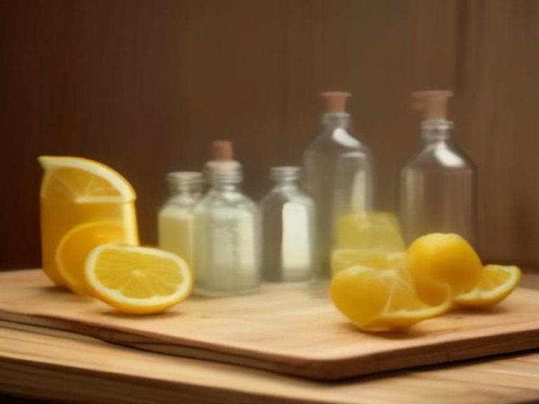 Natural eco friendly ingredients for kitchen deep cleaning.