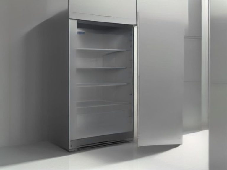 Dust-free refrigerator coils and an undamaged floor surface behind the appliance.