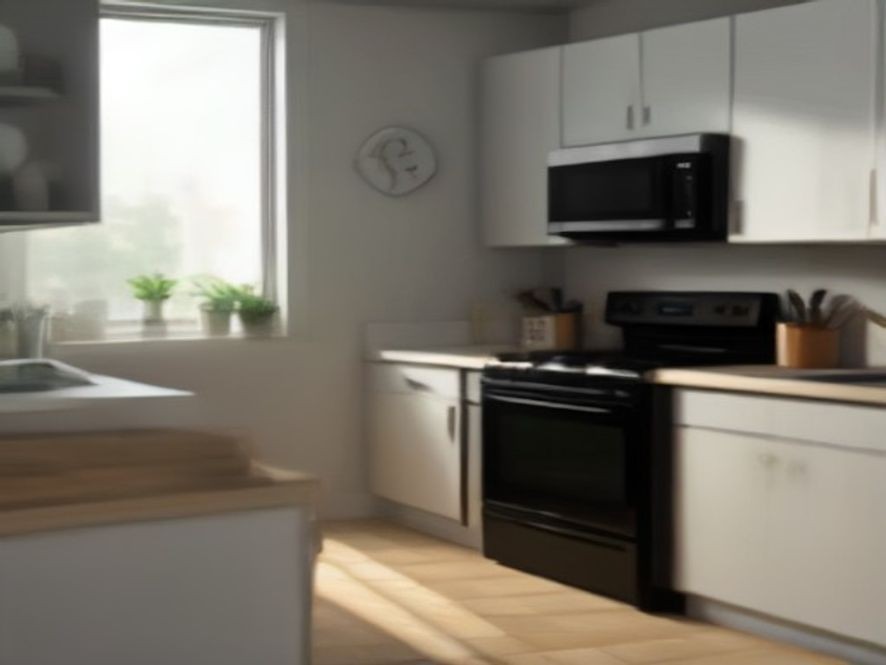 A set of well-maintained kitchen countertop appliances standing in a row.