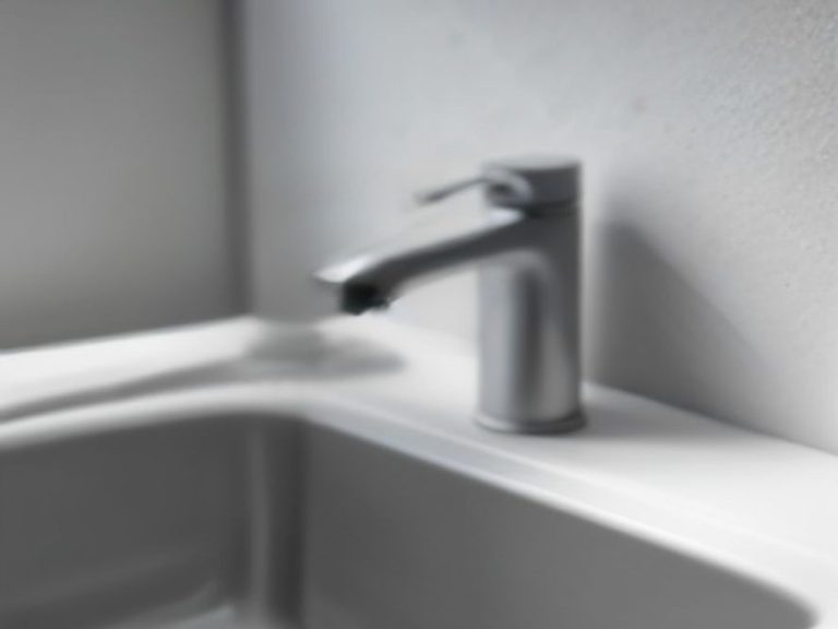 A detached pull down faucet spray head resting beside a kitchen sink.