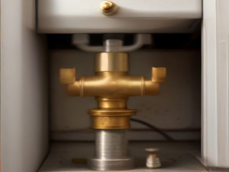 Cold water supply valve with stainless steel braided hose under a sink.