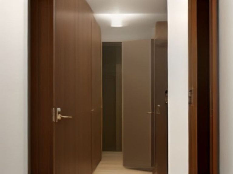 Sliding pull out racks maximizing space in a narrow pantry closet.