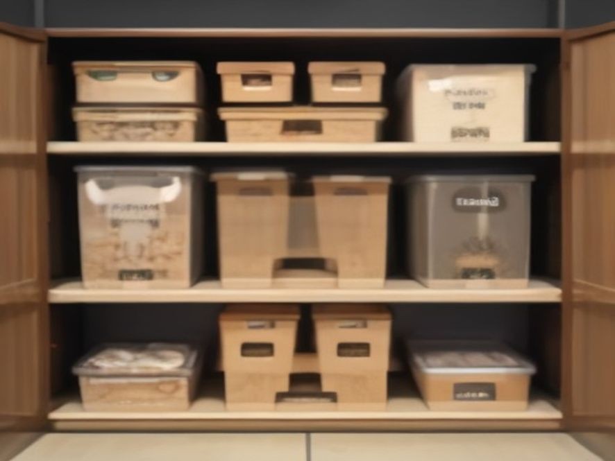 Systematic pantry storage for post-grocery organization.