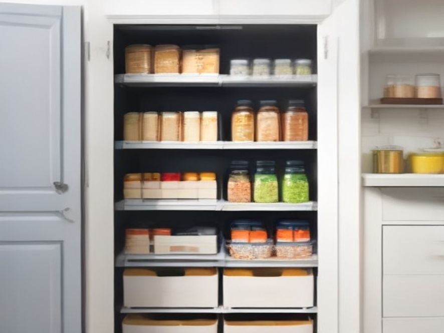 Clear visibility pantry layout to prevent buying duplicate groceries.
