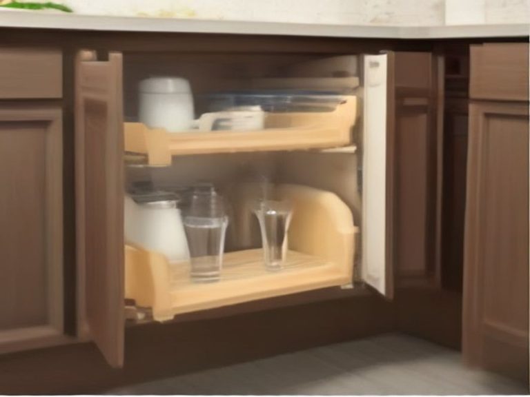 Over-refrigerator cabinet equipped with vertical slots for large serving platters