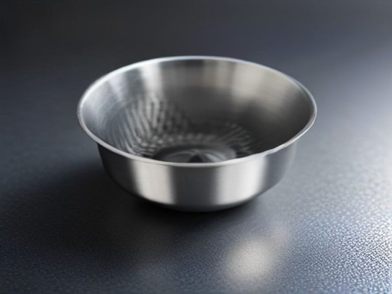 Clean stainless steel blender blade assembly on a drying mat