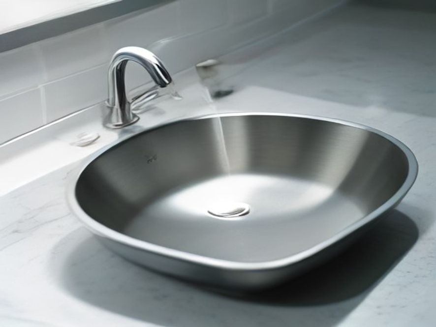 Clean faucet base on a granite countertop free of hard water spots