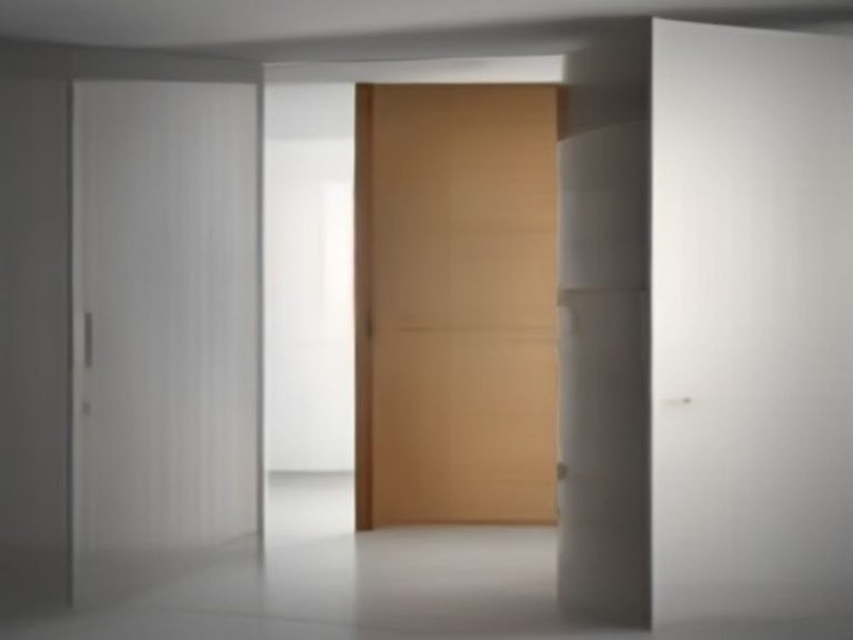 Vertical cabinet dividers organizing baking sheets and trays.