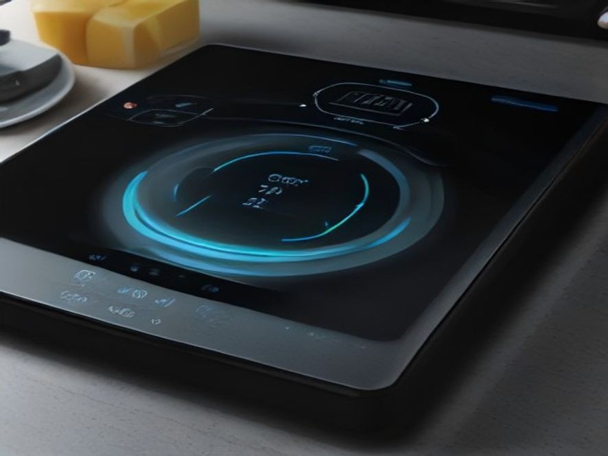 Checking digital lock settings and power on induction hobs.