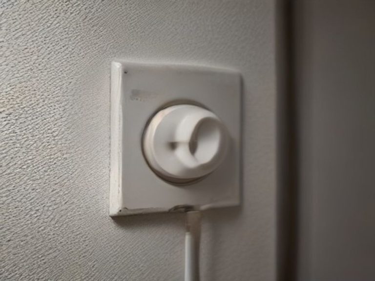 A grounded electrical wall outlet with a heavy-duty appliance cable attached.