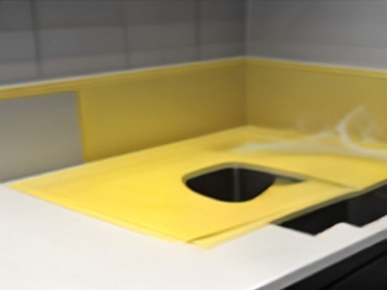 Eliminating greasy sheen on kitchen countertops after wiping