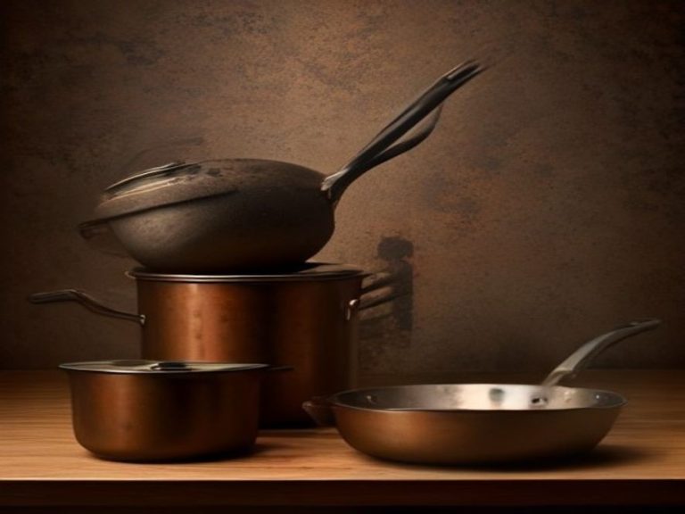 High quality cookware shown as a durable alternative to cheap utensils.