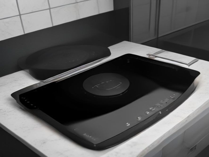 Induction compatible cookware resting on a smooth glass stove top.