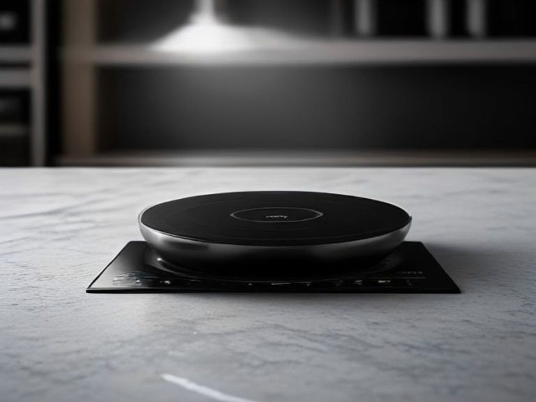 Smart induction burner with automatic safety shut off