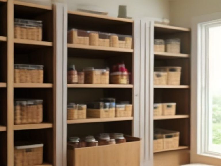 Efficient shelf spacing and bin sizing to eliminate wasted pantry space.