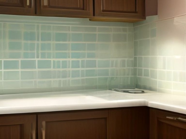 Removing cooking oil splatters from kitchen backsplash tiles