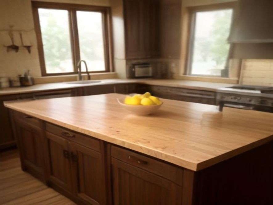 Removing dark food stains from butcher block countertops