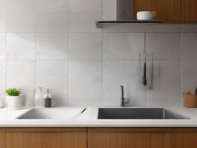 Cleaning dried food splashes from kitchen wall surfaces