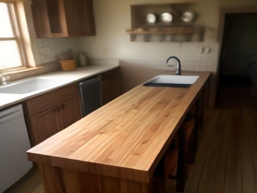 Degreasing and conditioning butcher block kitchen surfaces