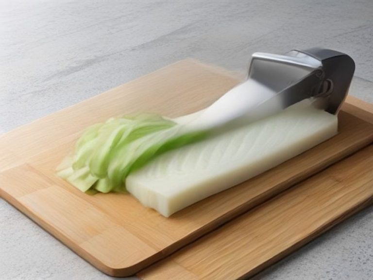 Precision cutting and slicing kitchen tools resting on a bamboo prep board.