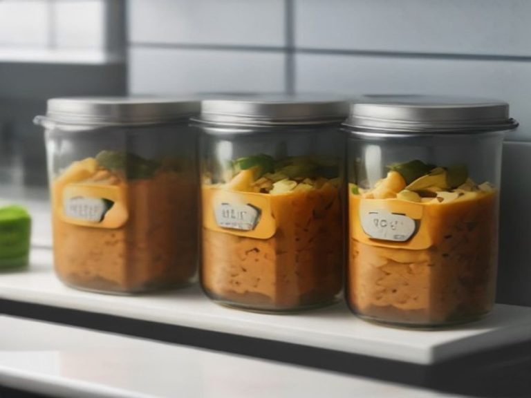 Smart storage containers organized for weekly batch cooking